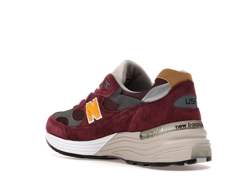 New Balance 992 Burgundy Gold