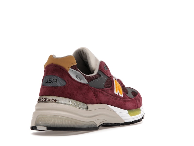 New Balance 992 Burgundy Gold