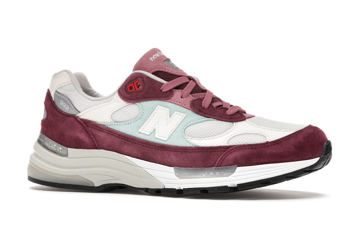 New Balance 992 Kith Kithmas Burgundy White