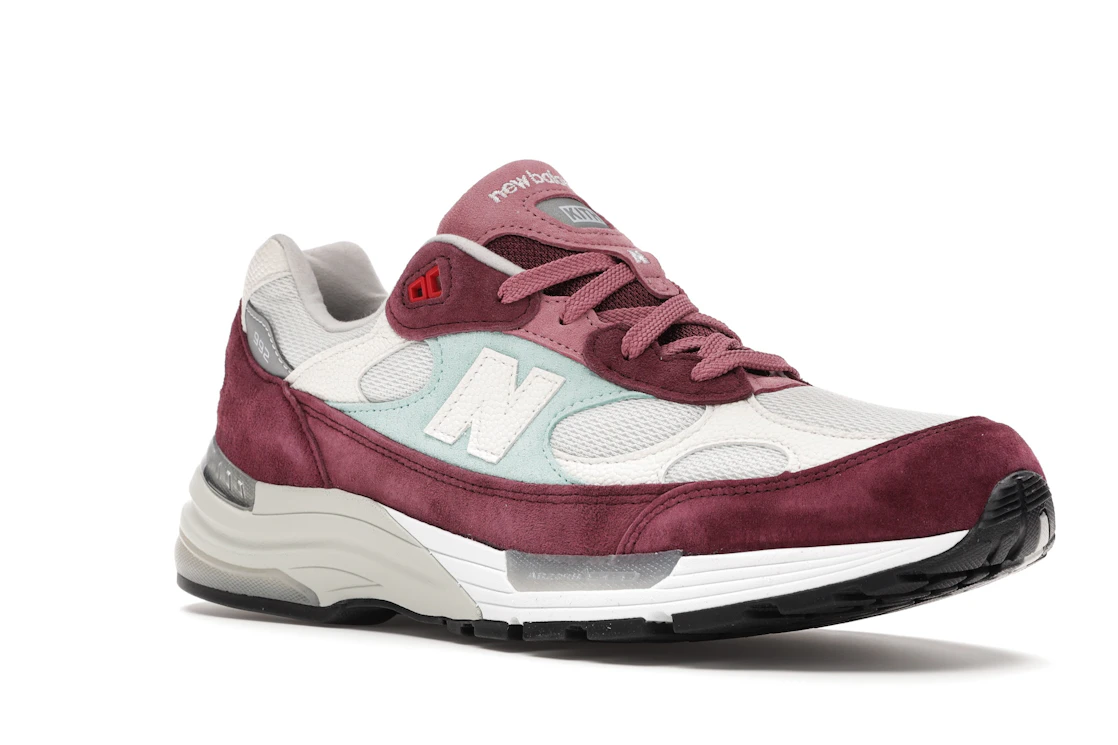 New Balance 992 Kith Kithmas Burgundy White