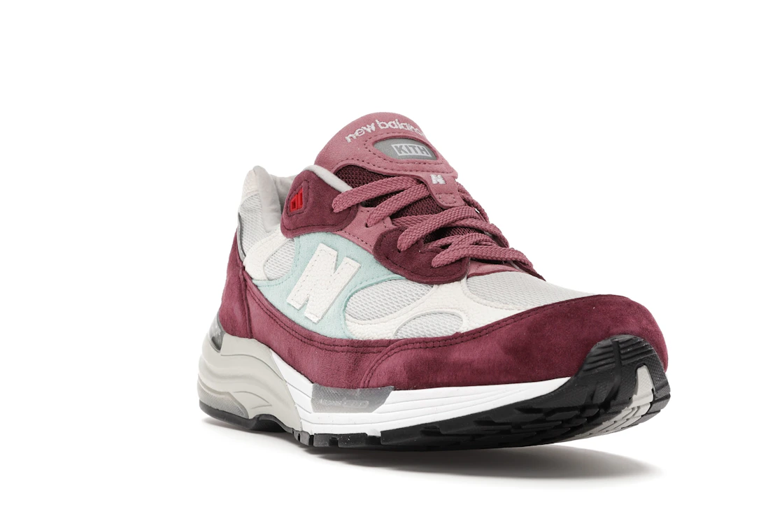New Balance 992 Kith Kithmas Burgundy White