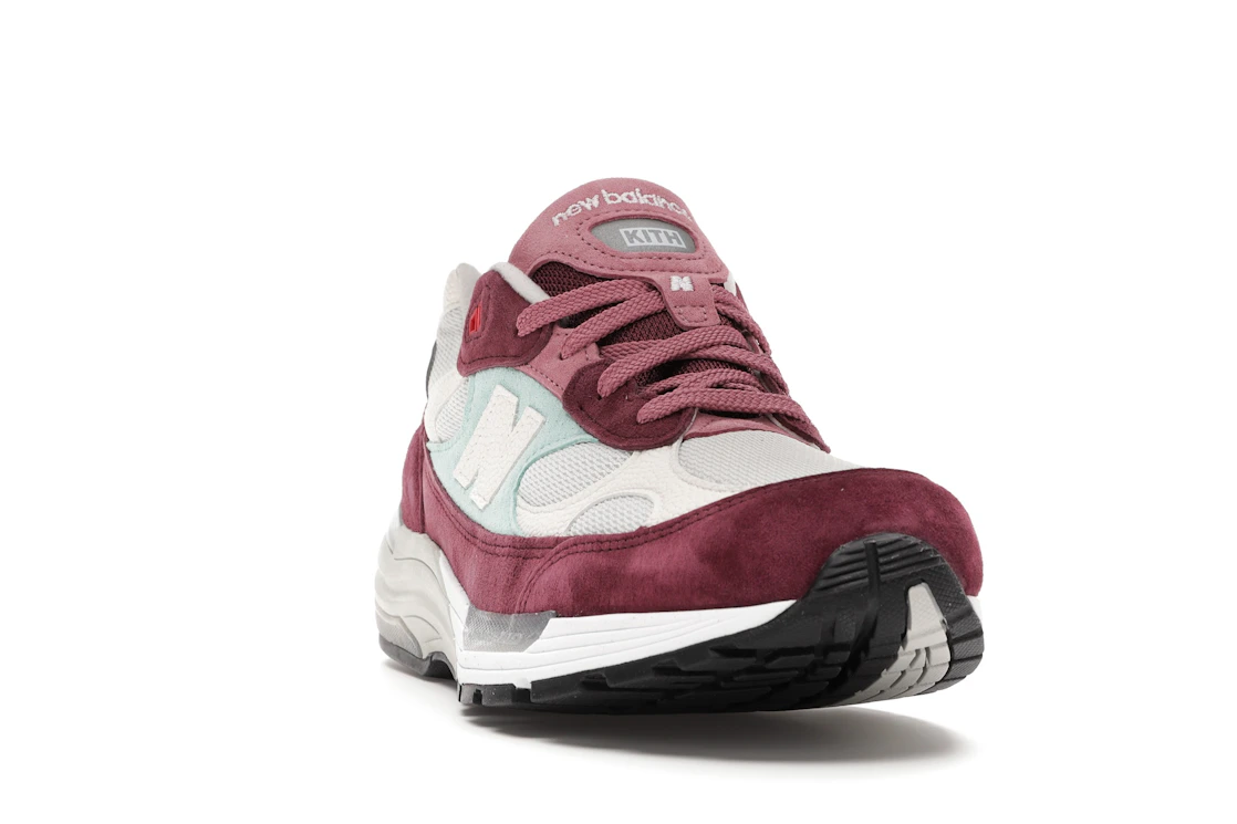 New Balance 992 Kith Kithmas Burgundy White