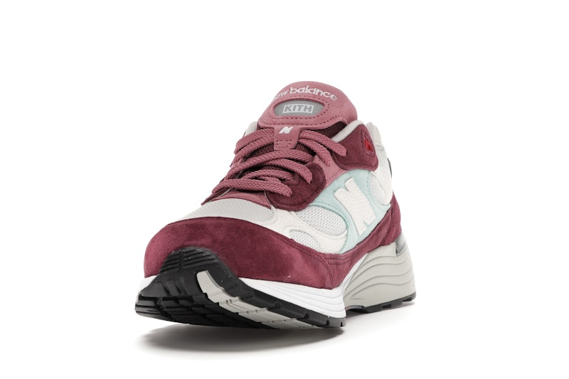 New Balance 992 Kith Kithmas Burgundy White