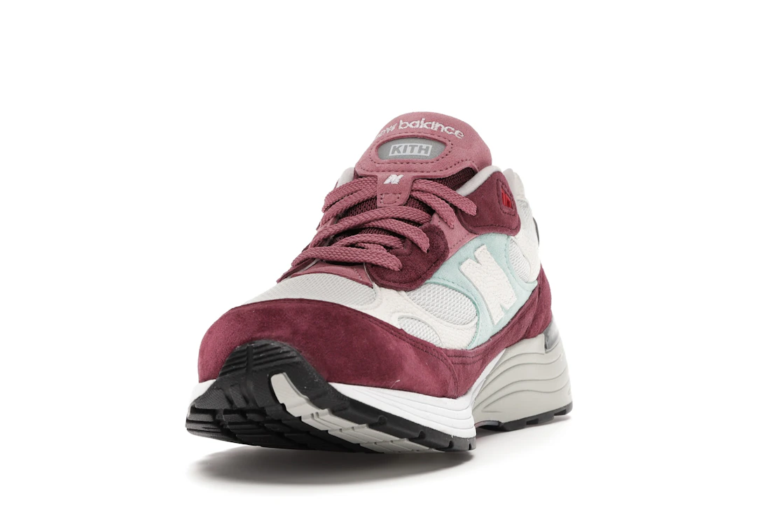 New Balance 992 Kith Kithmas Burgundy White