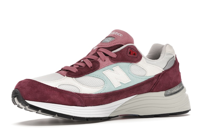 New Balance 992 Kith Kithmas Burgundy White