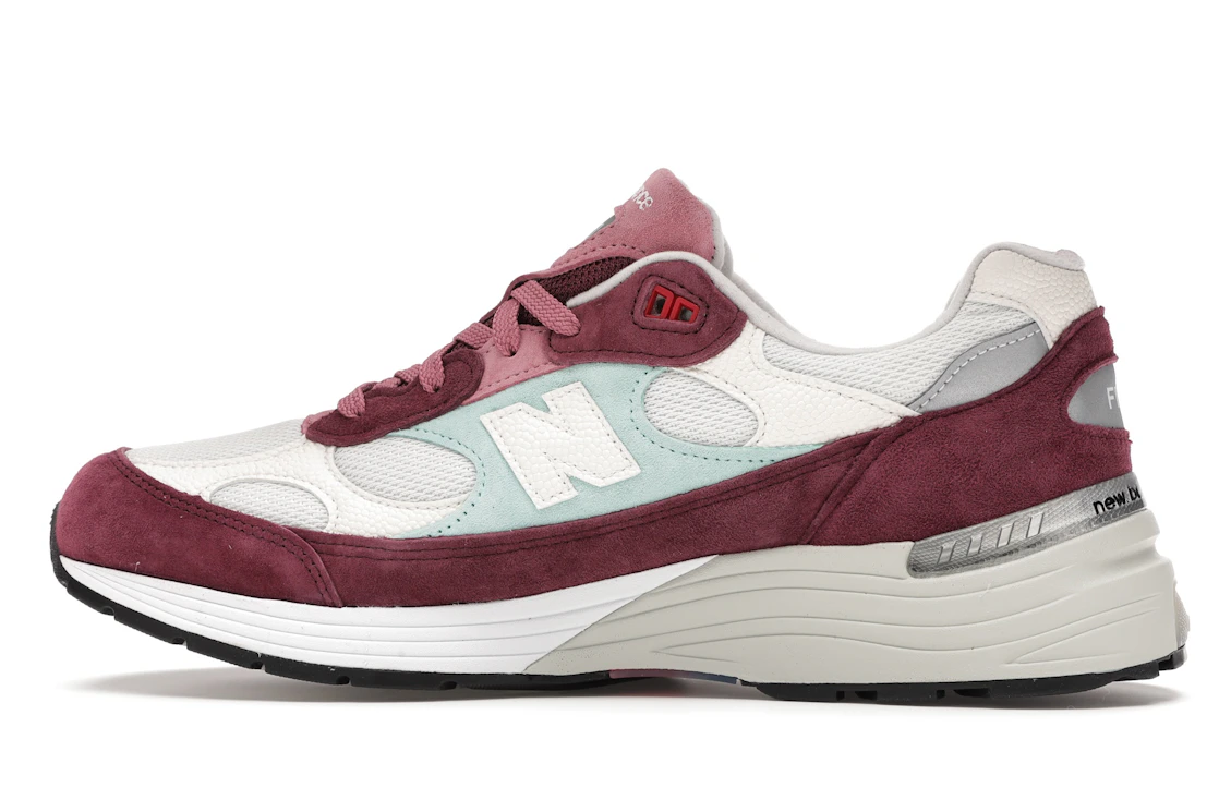 New Balance 992 Kith Kithmas Burgundy White