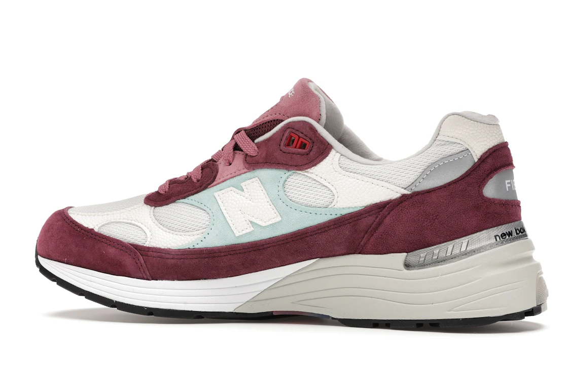 New Balance 992 Kith Kithmas Burgundy White
