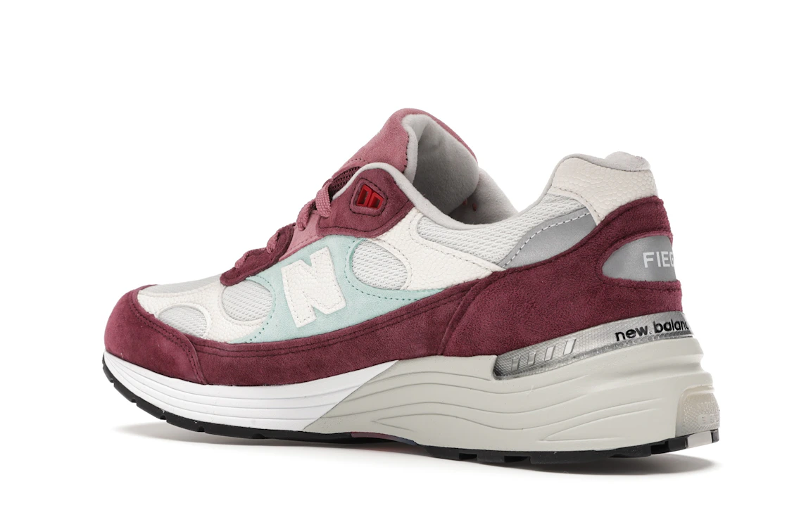 New Balance 992 Kith Kithmas Burgundy White