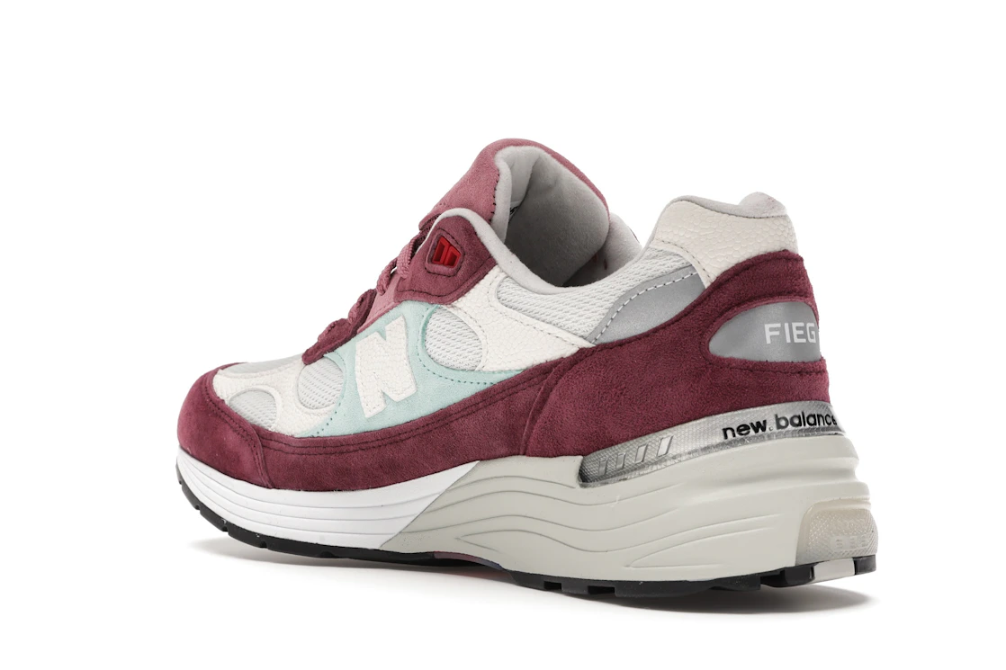 New Balance 992 Kith Kithmas Burgundy White