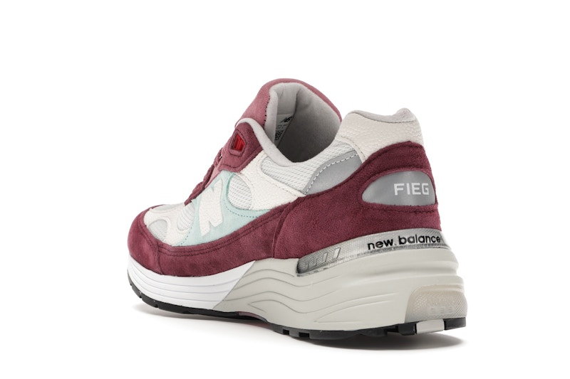 New Balance 992 Kith Kithmas Burgundy White
