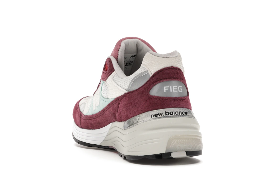 New Balance 992 Kith Kithmas Burgundy White