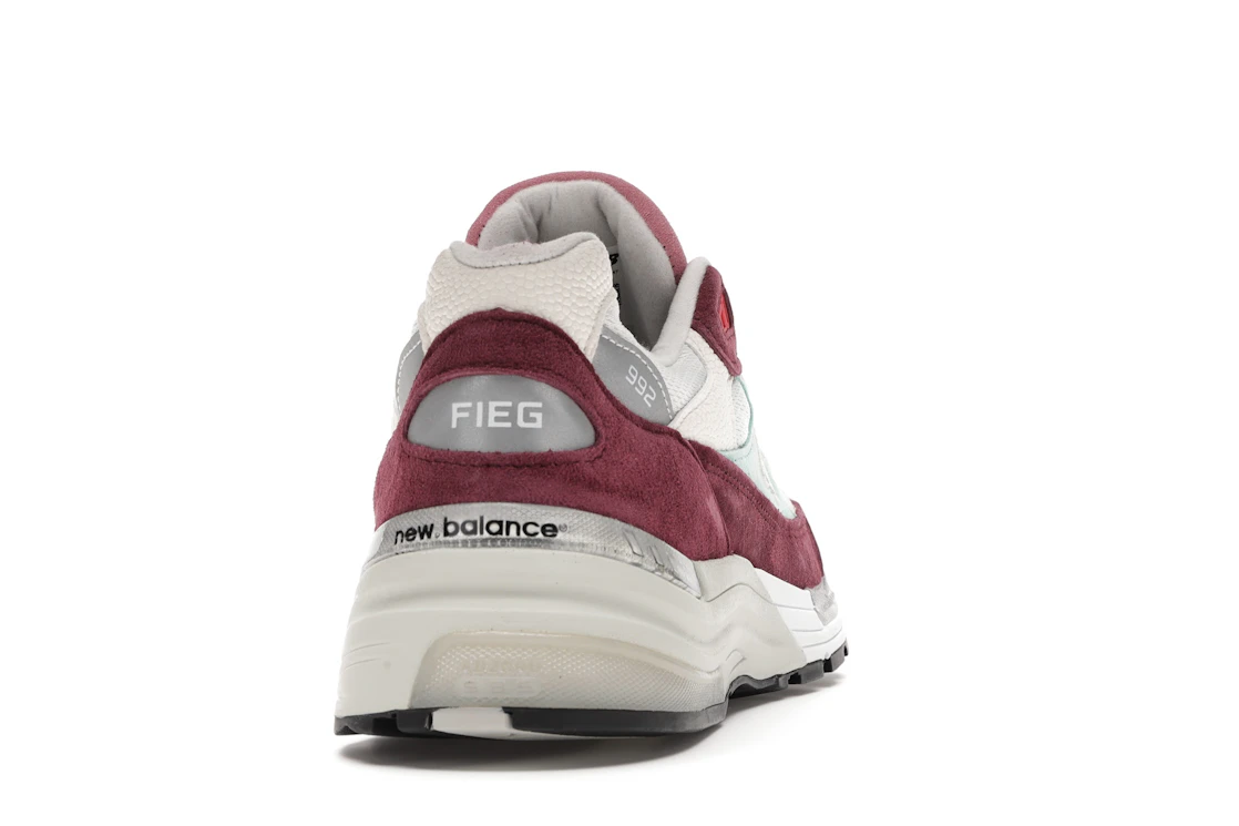 New Balance 992 Kith Kithmas Burgundy White