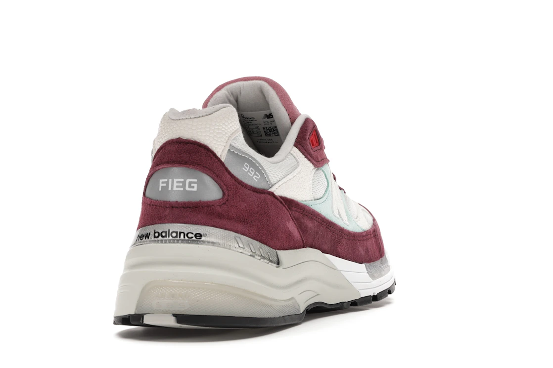New Balance 992 Kith Kithmas Burgundy White