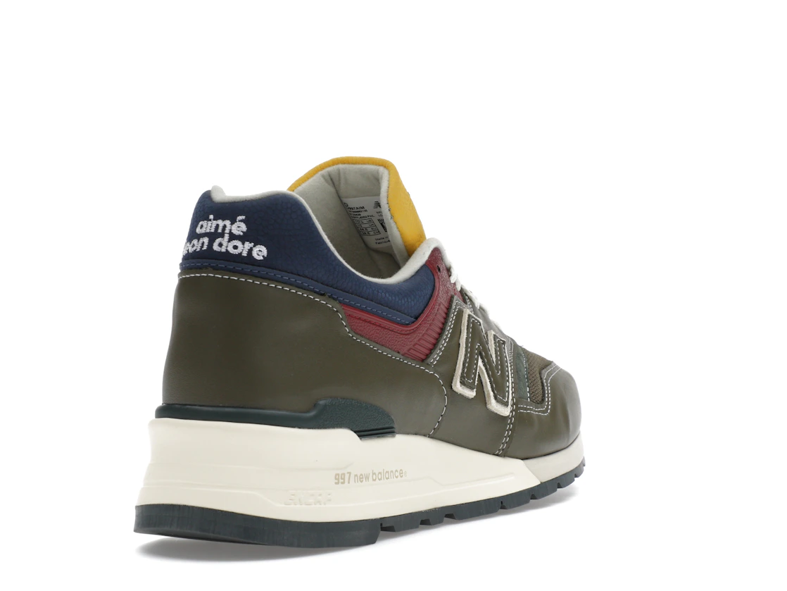 New Balance 997 MiUSA Aimé Leon Dore Dark Moss Angora