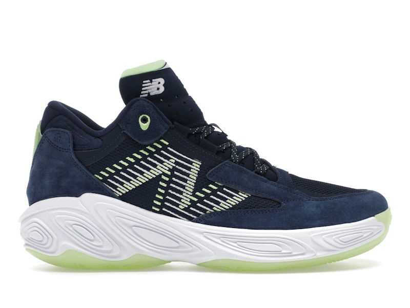 New Balance Fresh Foam BB v2 Navy Bleached Lime Glow メンズ
