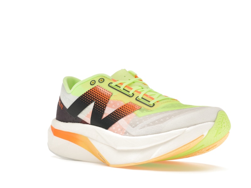 New Balance FuelCell SuperComp Elite v4 White Bleached Lime Glo Hot Mango (Women's)