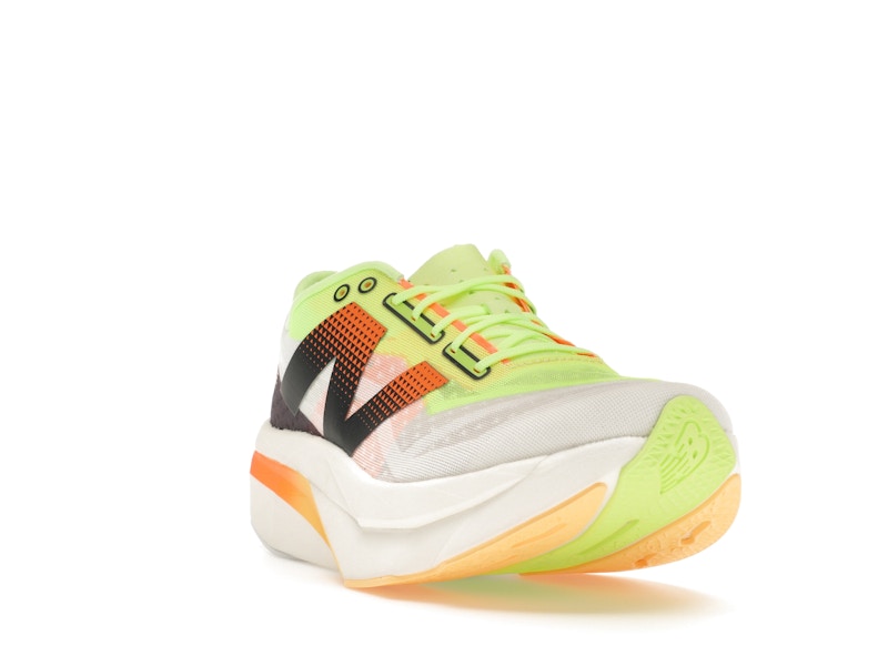 New Balance FuelCell SuperComp Elite v4 White Bleached Lime Glo Hot Mango (Women's)