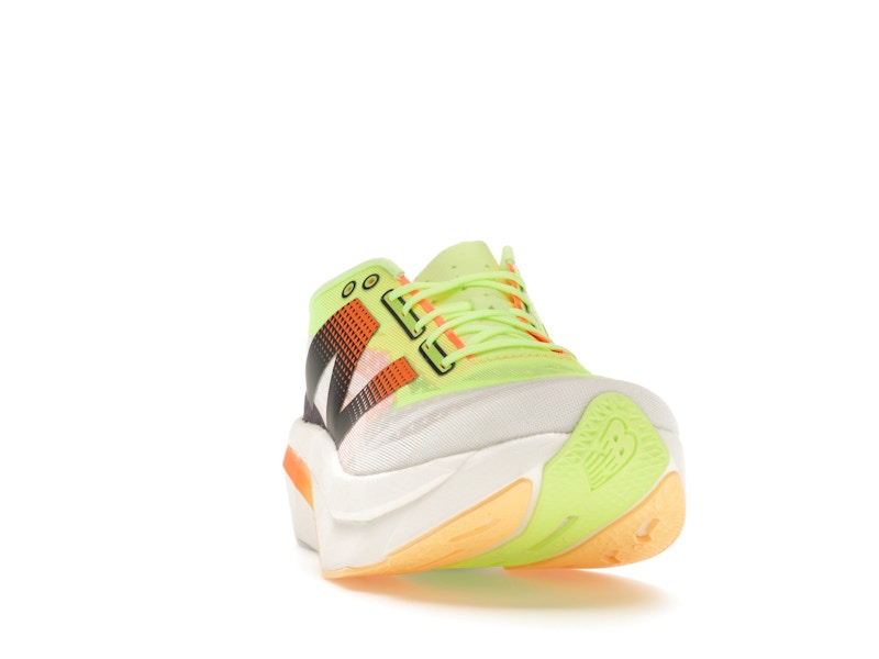 New Balance FuelCell SuperComp Elite v4 White Bleached Lime Glo Hot Mango (Women's)