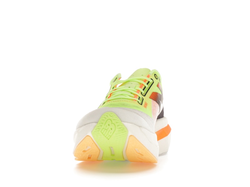 New Balance FuelCell SuperComp Elite v4 White Bleached Lime Glo Hot Mango (Women's)