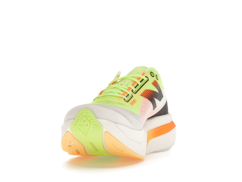 New Balance FuelCell SuperComp Elite v4 White Bleached Lime Glo Hot Mango (Women's)