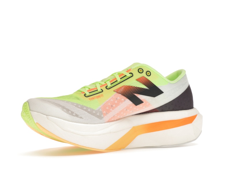 New Balance FuelCell SuperComp Elite v4 White Bleached Lime Glo Hot Mango (Women's)