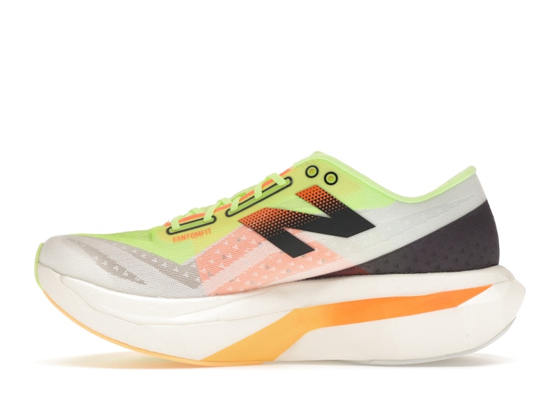 New Balance FuelCell SuperComp Elite v4 White Bleached Lime Glo Hot Mango (Women's)
