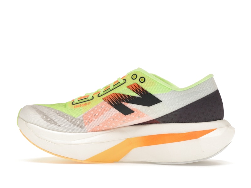 New Balance FuelCell SuperComp Elite v4 White Bleached Lime Glo Hot Mango (Women's)