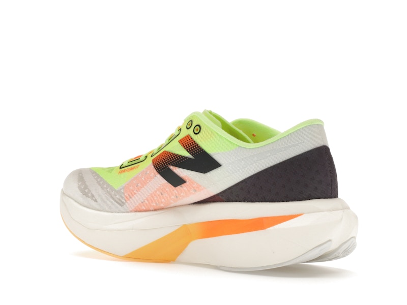 New Balance FuelCell SuperComp Elite v4 White Bleached Lime Glo Hot Mango (Women's)