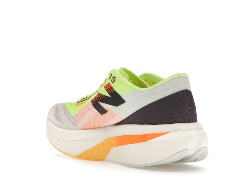New Balance FuelCell SuperComp Elite v4 White Bleached Lime Glo Hot Mango (Women's)
