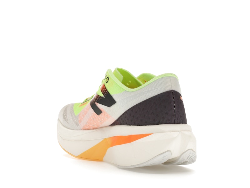 New Balance FuelCell SuperComp Elite v4 White Bleached Lime Glo Hot Mango (Women's)