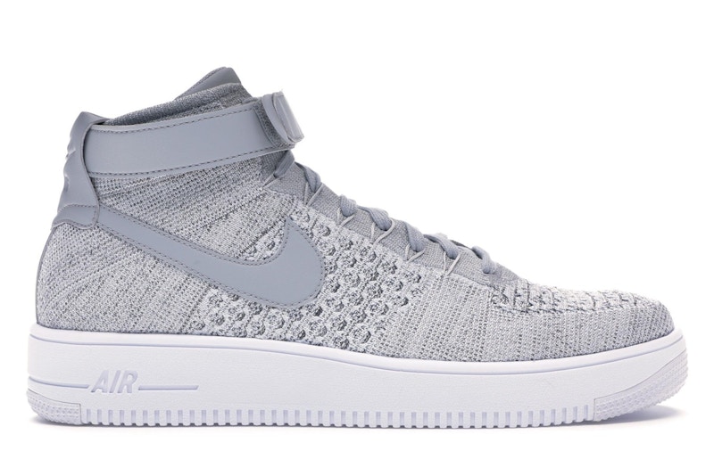 nike air force flyknit grey
