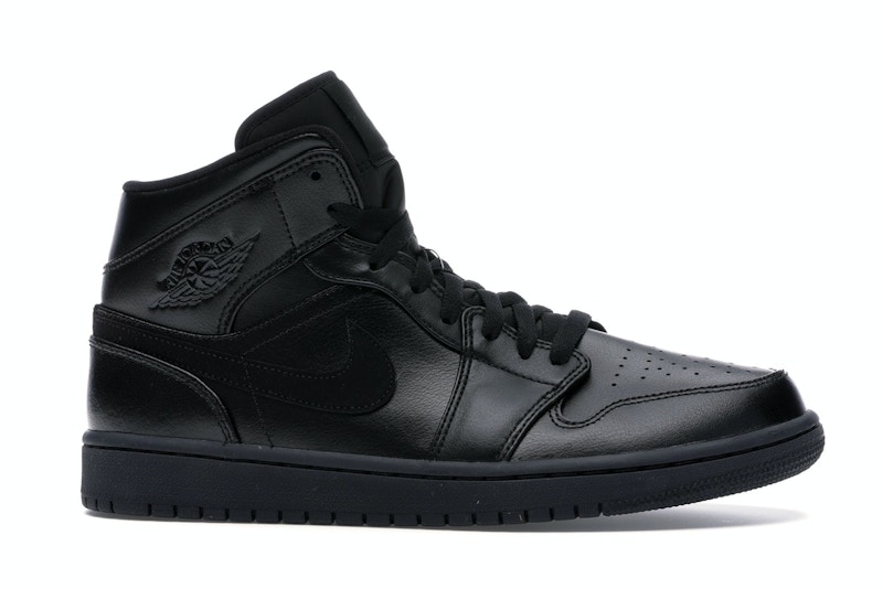 All black jordan 1 mids clearance