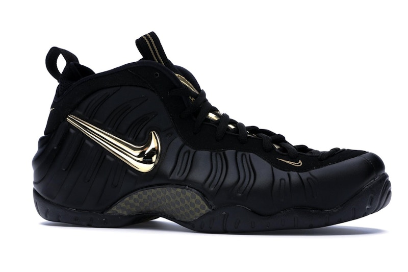 foamposite pro black metallic gold