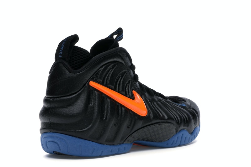 black orange and blue foamposites