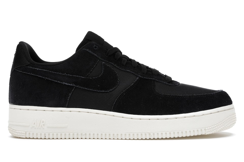 Air force 1 low trainers Nike Black size 10.5 UK in Suede - 31755988