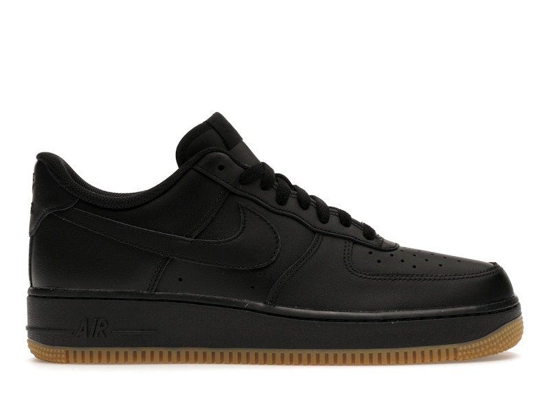 Black suede gum hot sale sole air force 1