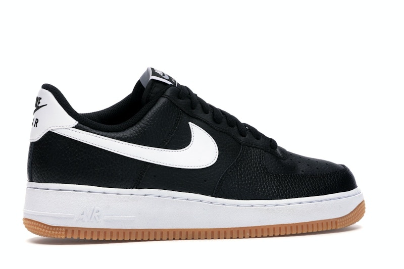 Air force 1 black white gum