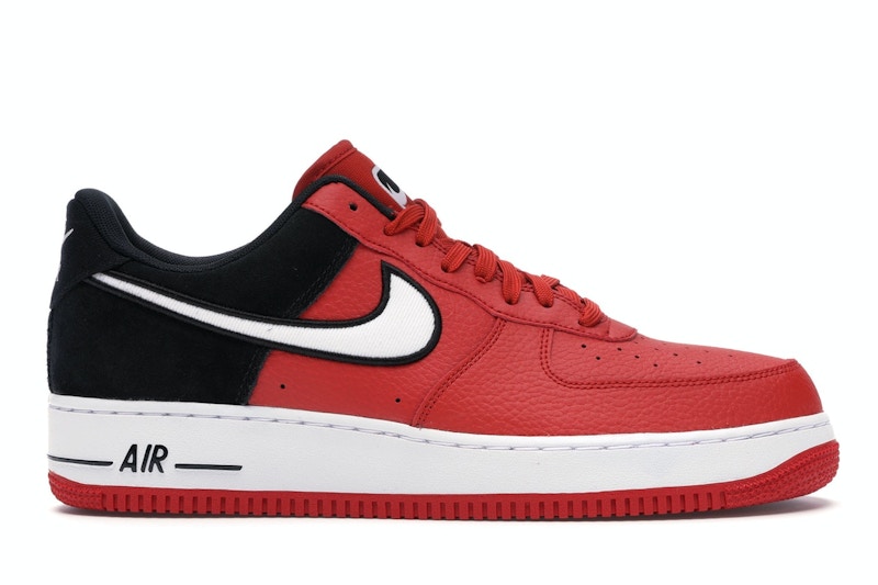 Nike air force 1 07 black and red sales