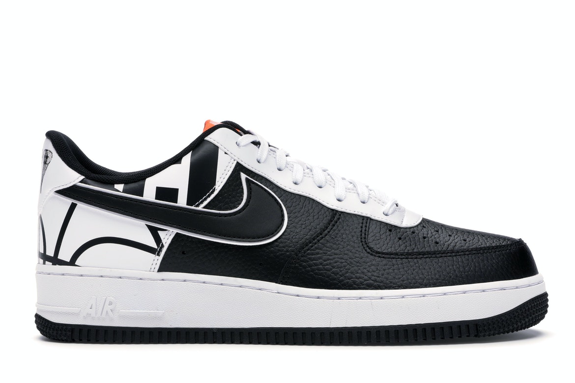 nike air force 1 07 lv8 black and white