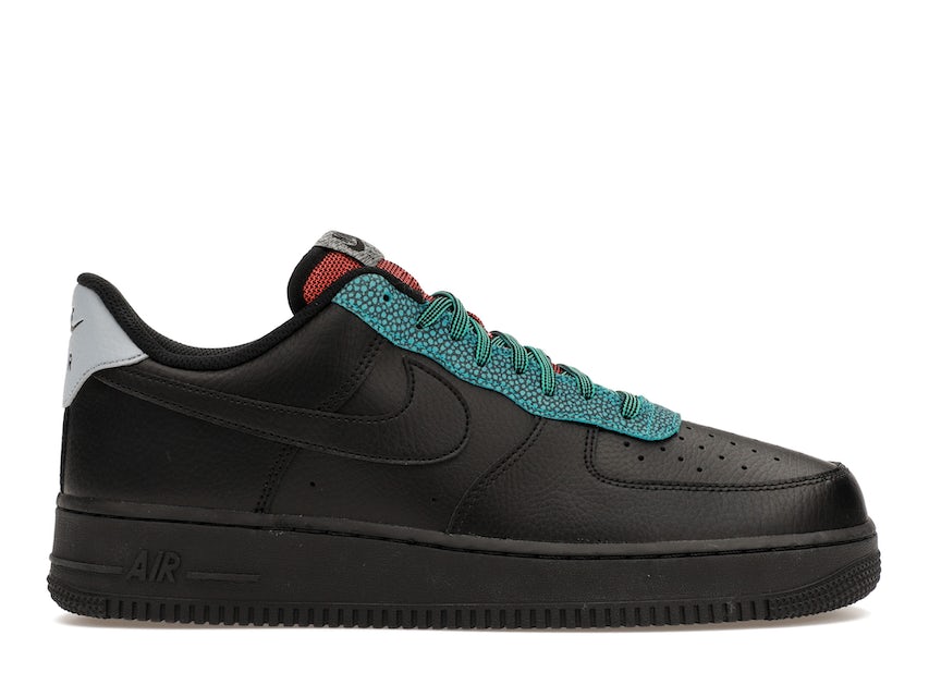 Rare - Nike Air Force 1 Black 'Overbranding' 07 lv8 Size