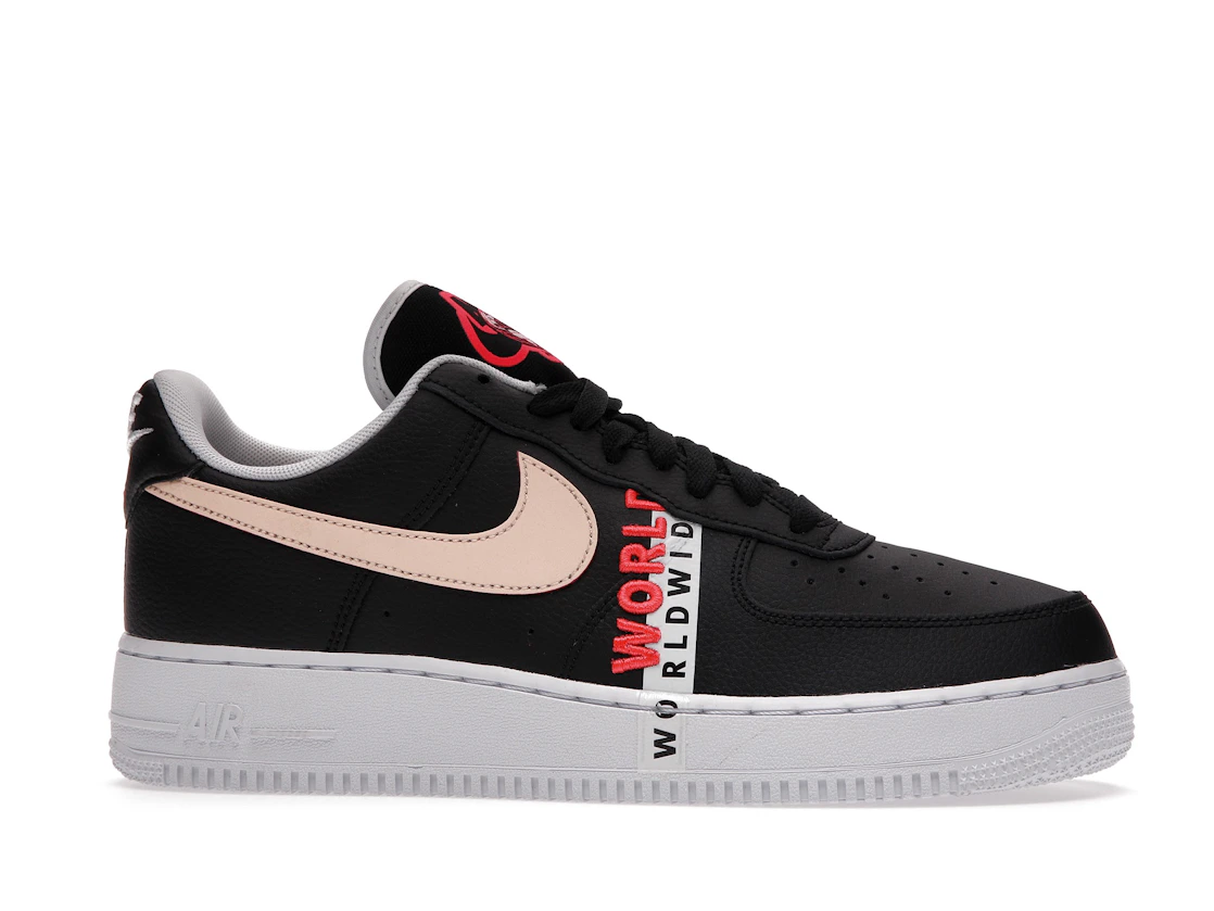 Nike Air Force 1 Low '07 LV8 Worldwide Pack Black Flash Crimson