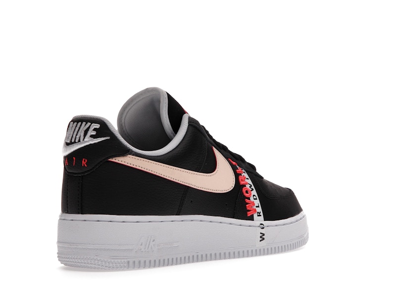 Nike Air Force 1 Low '07 LV8 Worldwide Pack Black Flash Crimson