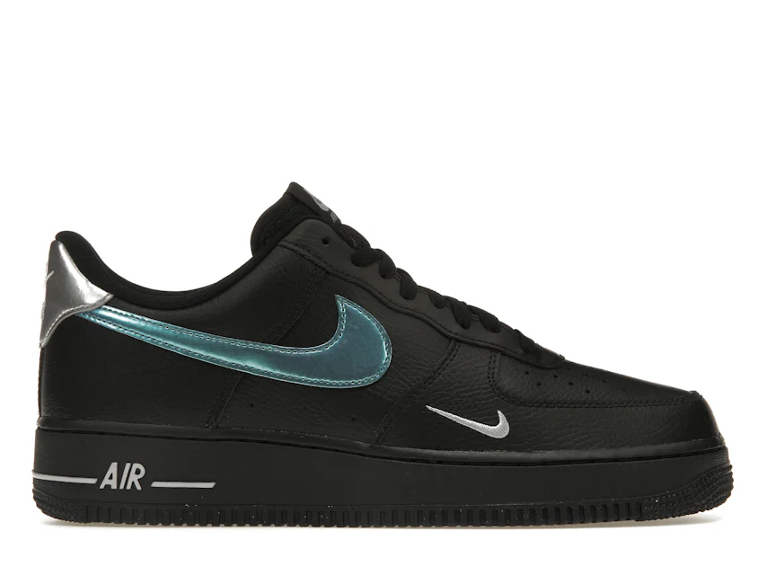 Nike Air Force 1 '07 Low Black Blue Lightning 0
