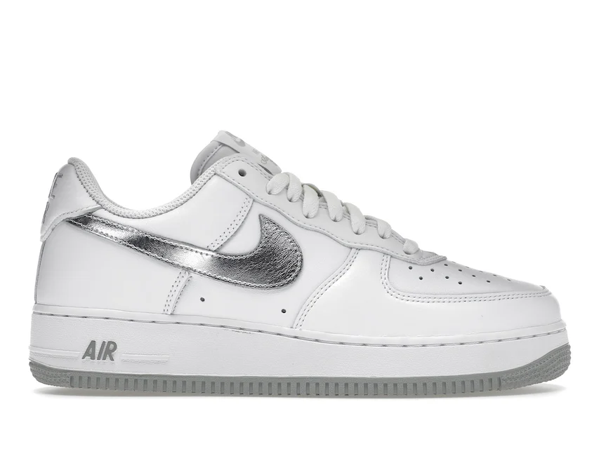 Nike Air Force 1 '07 Low Color of the Month White Metallic Silver 0