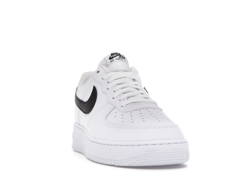 Nike Air Force 1 Low '07 White Black Pebbled Leather