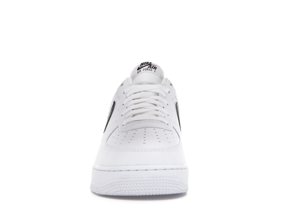 Nike Air Force 1 Low '07 White Black Pebbled Leather