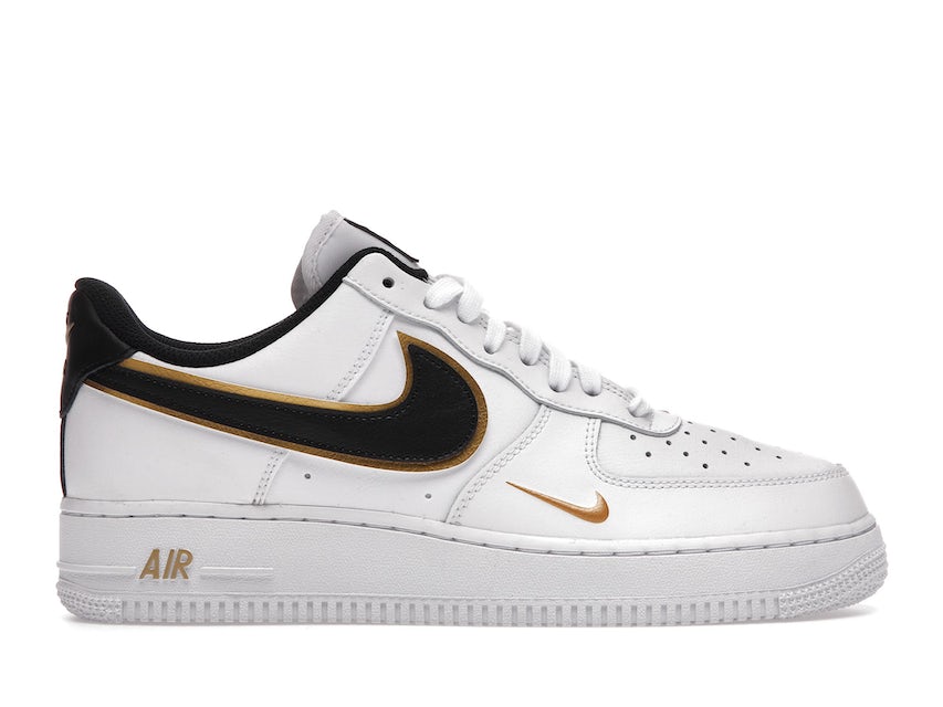 nike air force 1 low '07 lv8 double swoosh olive gold black