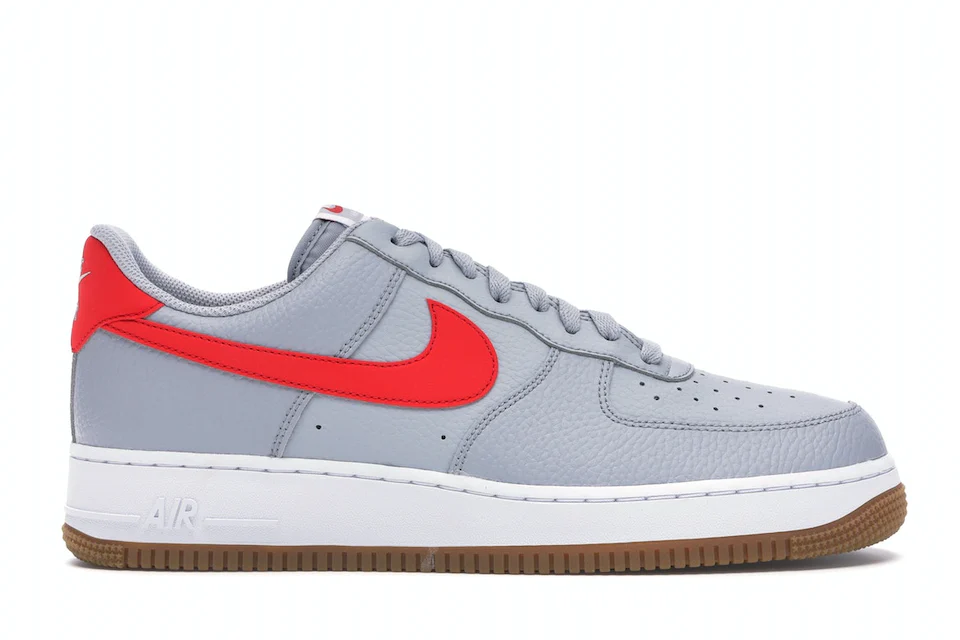 Nike Air Force 1 Low '07 Wolf Grey University Red 0