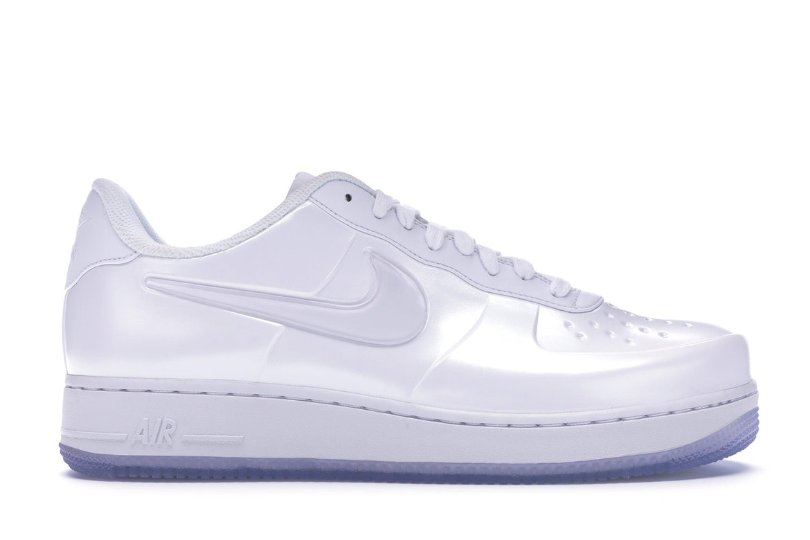 all white foamposite air force 1