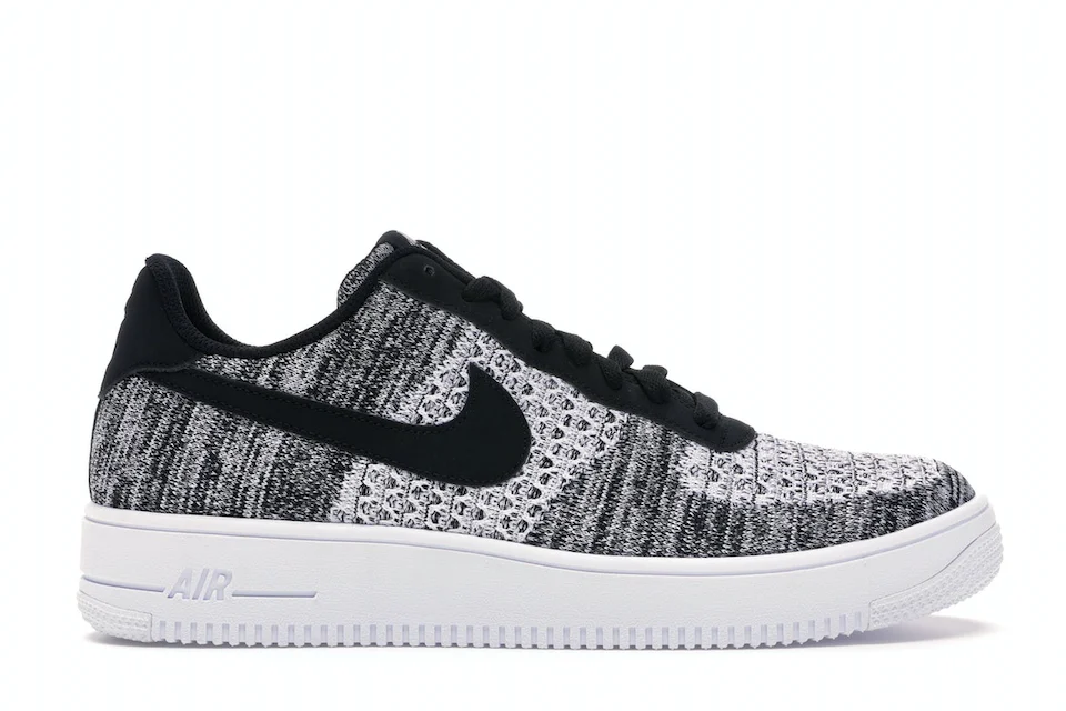 Nike Air Force 1 Flyknit 2 Black Pure Platinum 0
